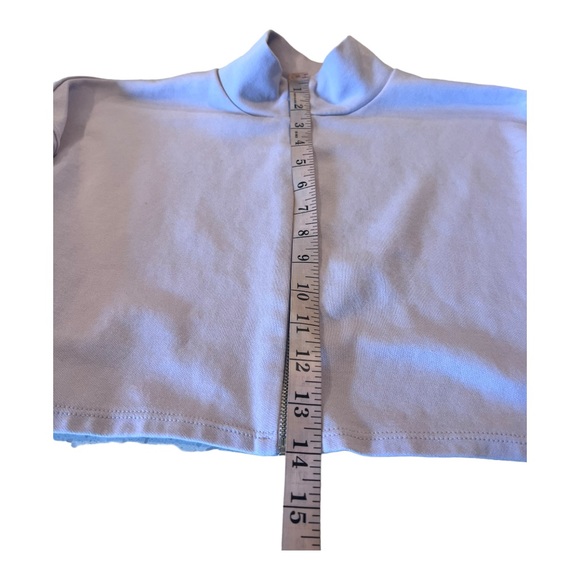 Zara Outerwear Lavender Cropped Full Zipper Front Sweatshirt Size Small - Picture 11 of 13